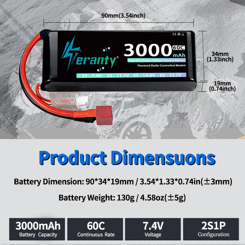 TERANTY 2S 3000mAh Lipo Batter - Rc Hobby Rc ulasan dan harga