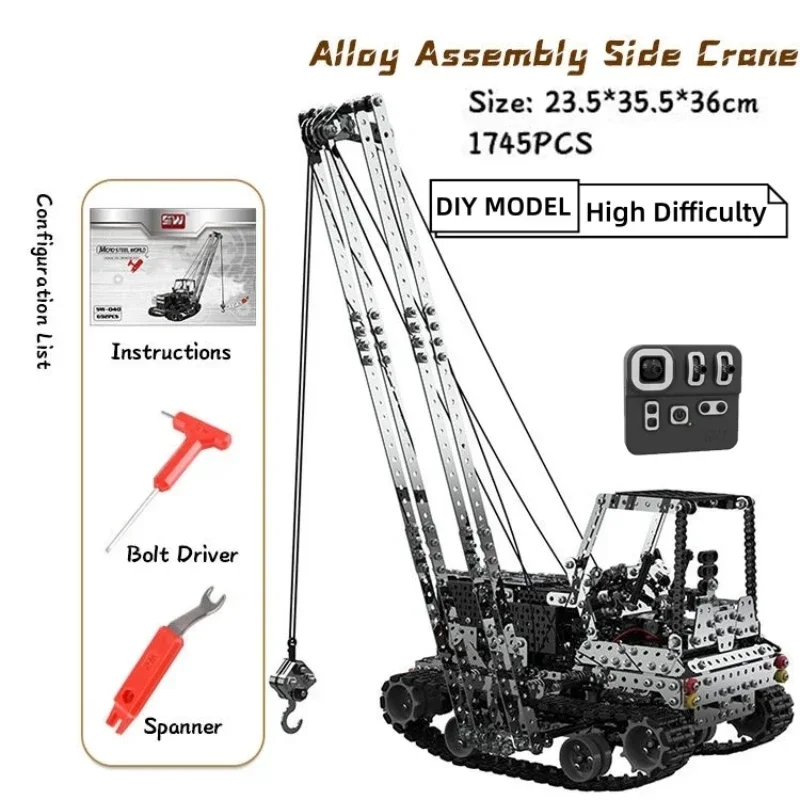 DIY Metal RC Crane Electric Ho - Rc Hobby Toys ulasan dan harga