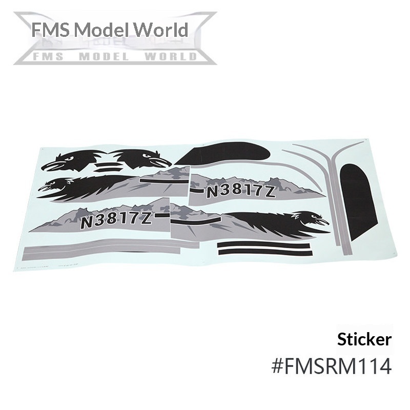 FMS RC Plane Decals For 1700mm - Rc Hobby Rc ulasan dan harga