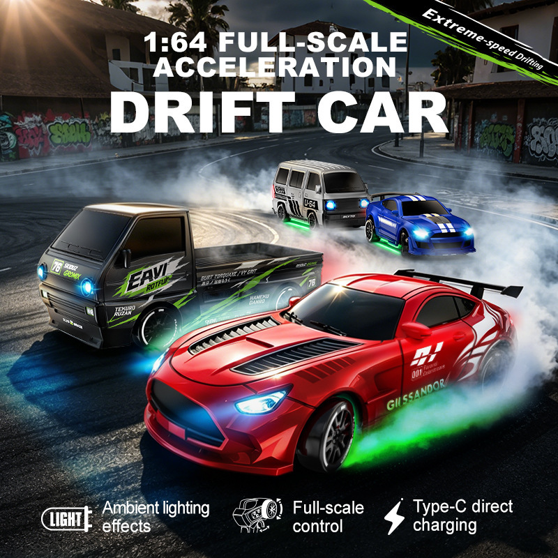 New 1/64 Mini Drift Car With L - Hobby Rc Van ulasan dan harga