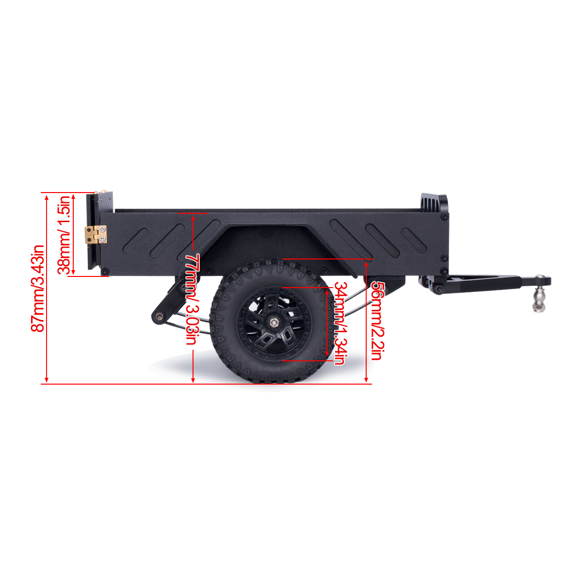 Aluminum Machined Utility Trai - Hobby Rc Van ulasan dan harga